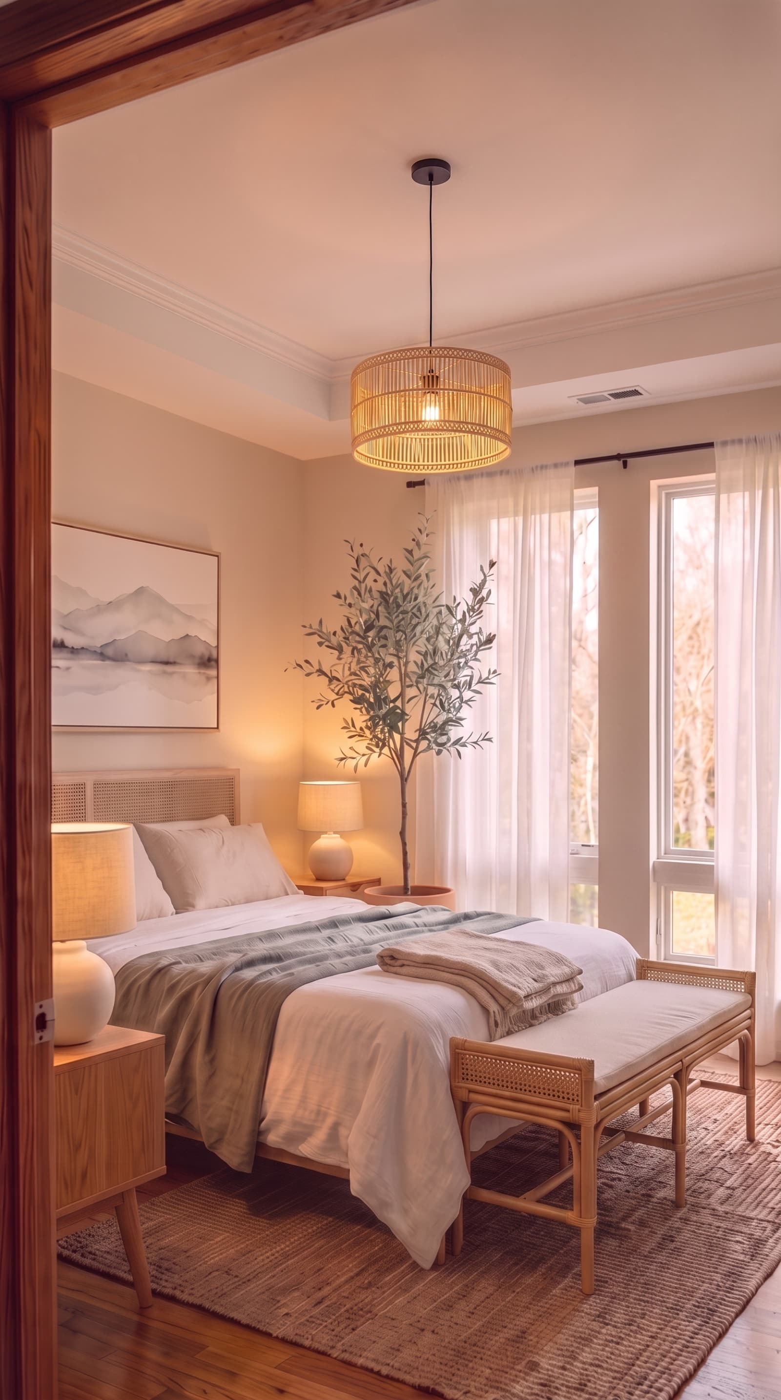 How to turn a busy bedroom into a Japandi retreat
