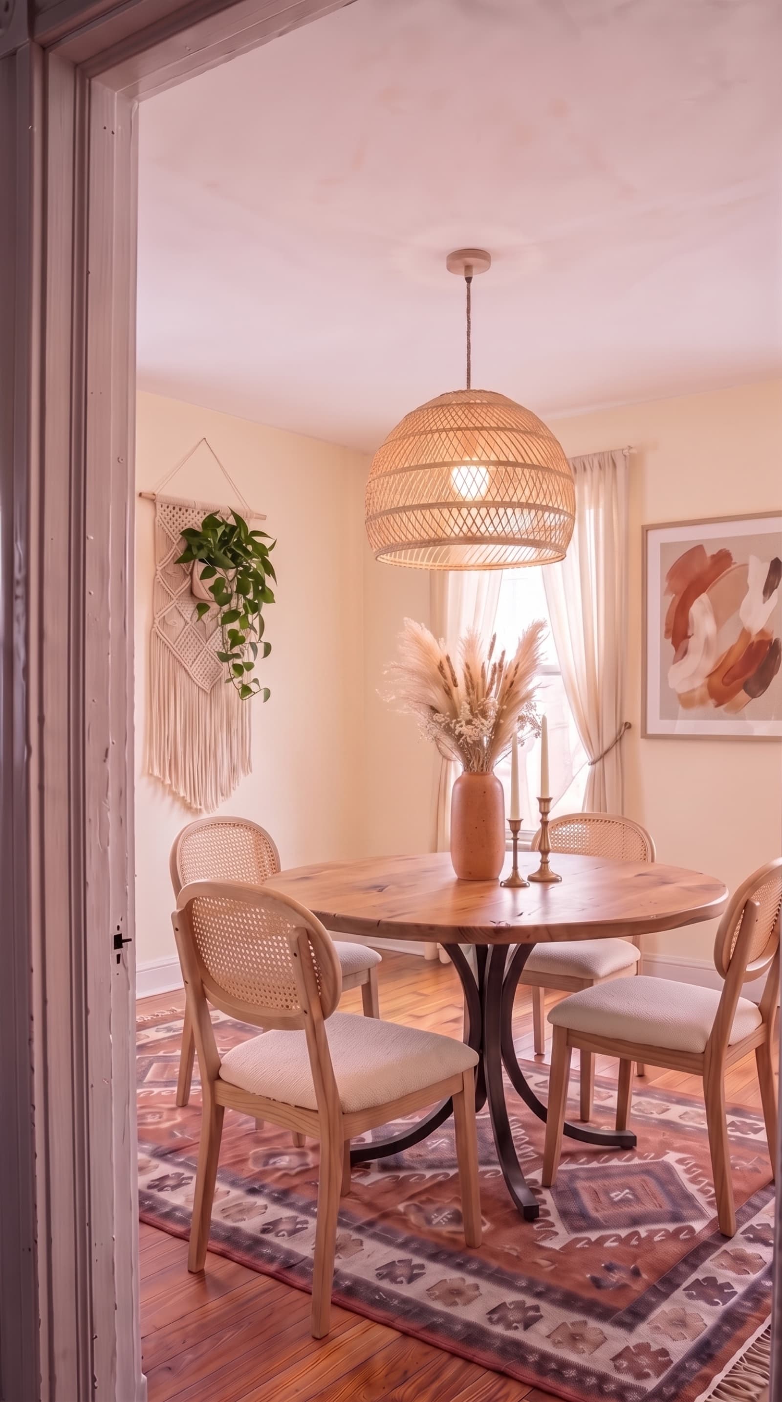 We turned a beige dining room into a Boho retreat, here's the recipe