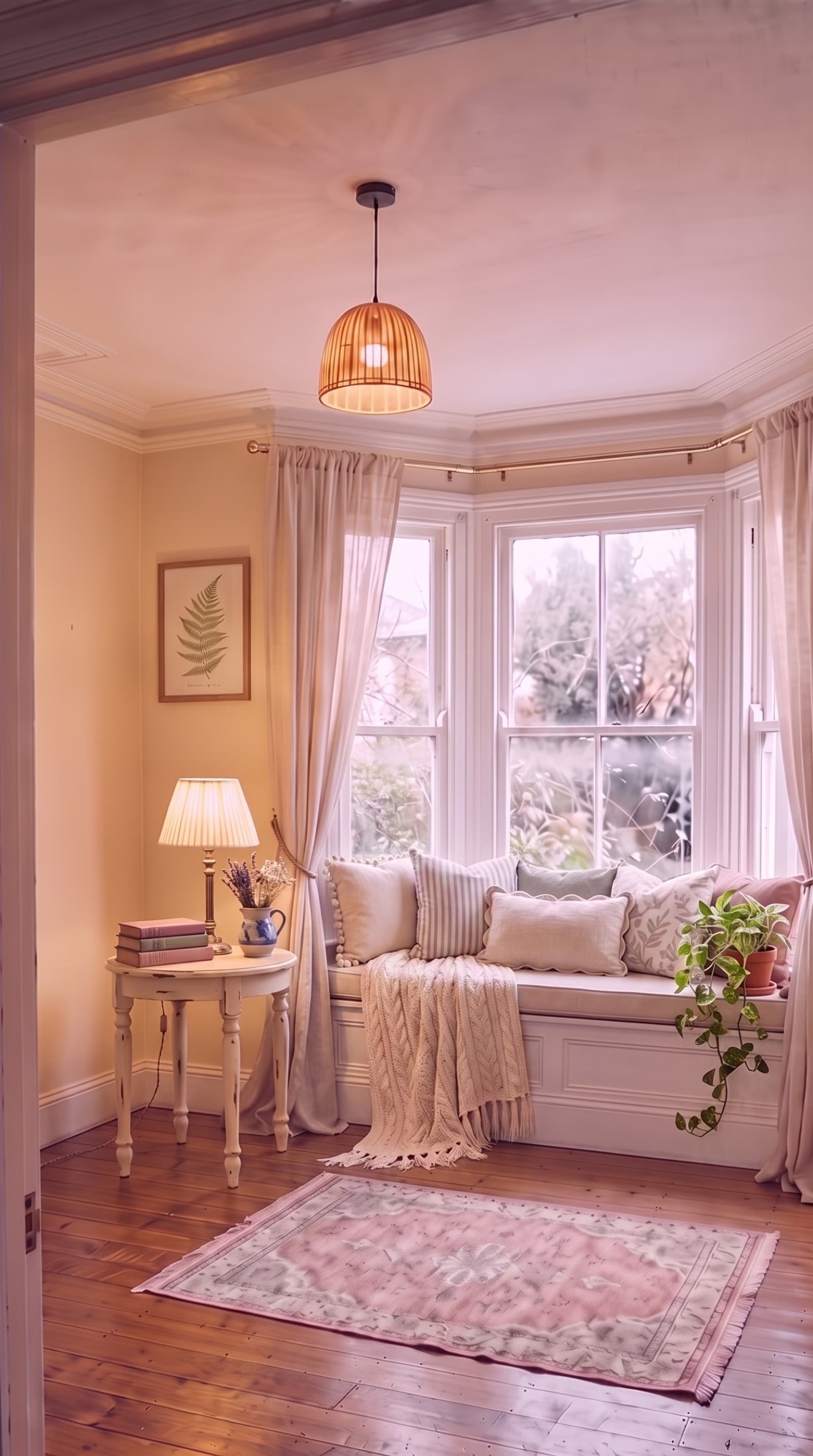 How to build a cottage reading nook in a bay window (rental-friendly)